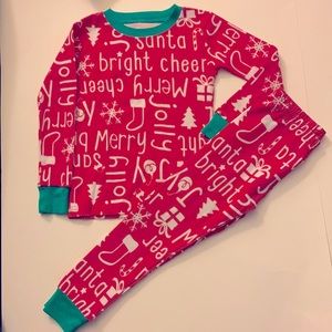 BUNDLE: Carter’s Christmas Santa Bright Cheer Long Sleeve Shirt & Pants Pajamas